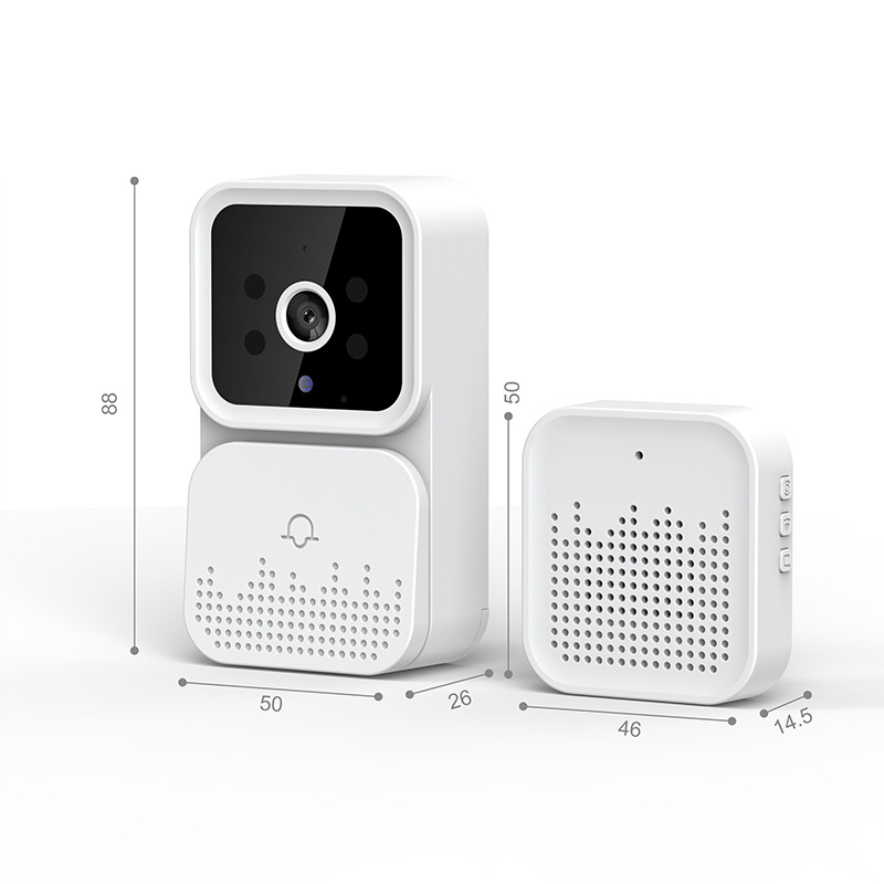 Wireless WiFi Video Doorbell with Intercom Home Security Camera Remote Monitoring  -image