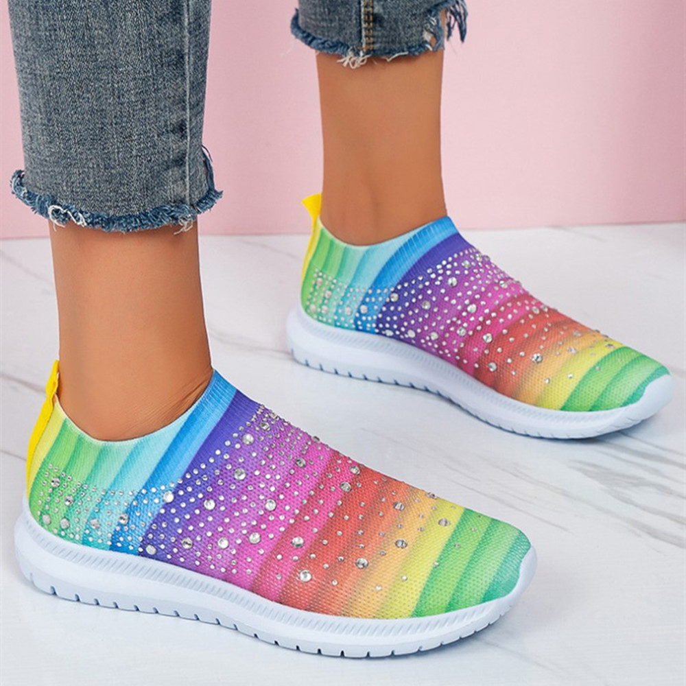 womens fly knit trainers