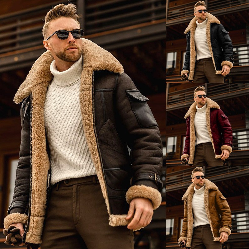 Fur neck clearance jacket mens