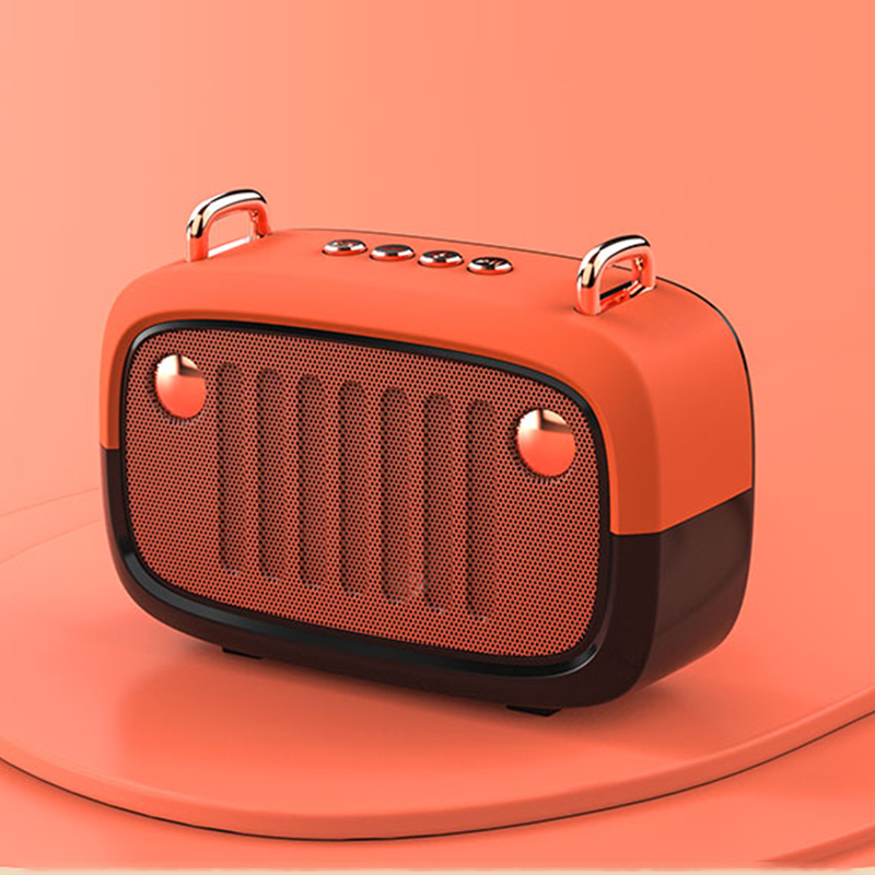 AWIND Retro Mini Cartoon Outdoor Portable Card Radio Subwoofer Gift  Wireless Speaker radio multibanda portatil