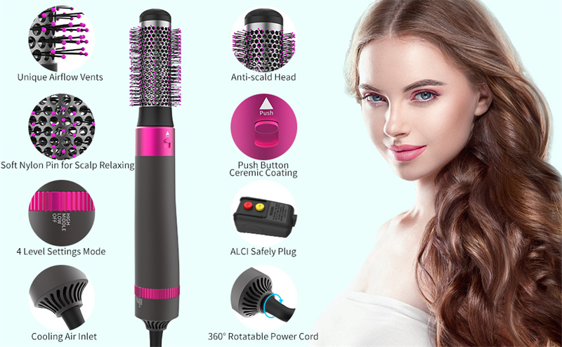 Dropship 5 In 1 Hot Air Styler 5-In-1 Hair Styler, Ceramic, Hot Air Blow  Dryer Curling US to Sell Online at a Lower Price