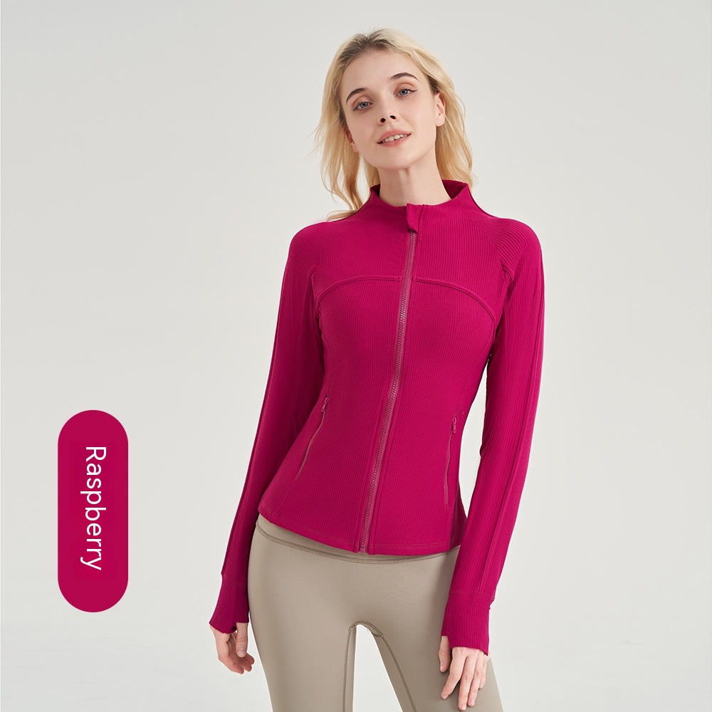 Vertical Thread Yoga Clothes Women's Fitness Jacket CJdropshipping