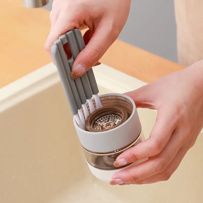 Multi-Functional Brush Cup Crevice Cleaning Tools Mini Silicone Cup-Holder  Cleaner 3 in 1 Bottle Gap Cleaner Brush - China Brush and Cup Brush price