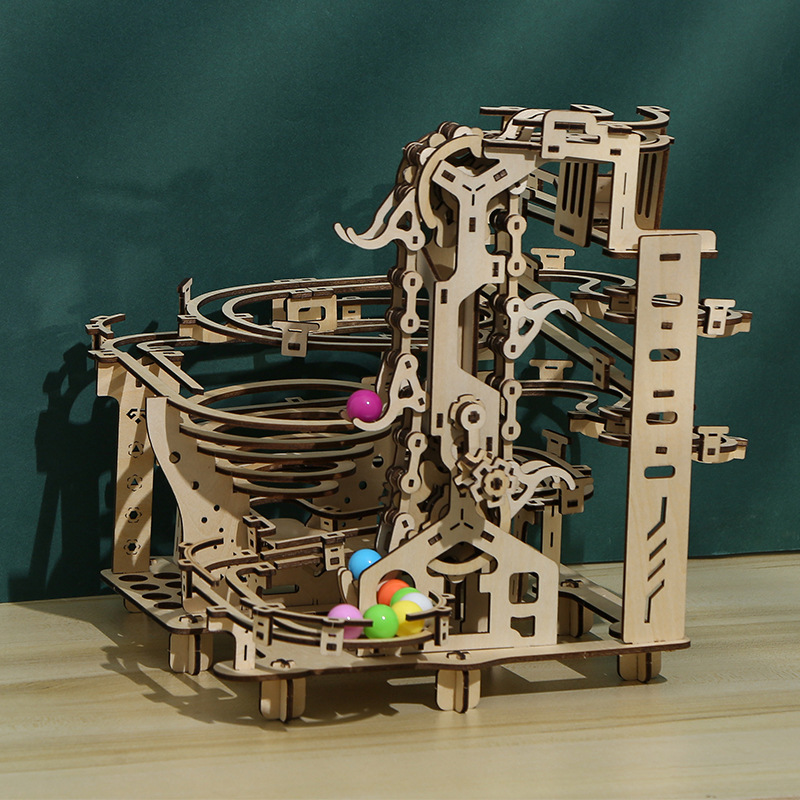 ROKR 482PCS 3D Pinball Machine DIY Wooden Puzzle EG01 Teen/Adlts Best Gifts