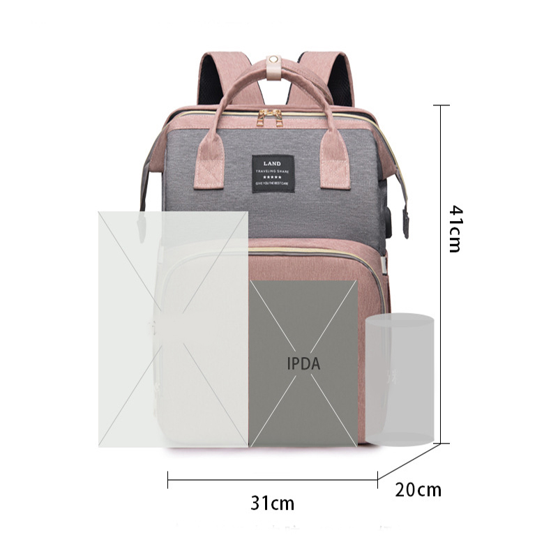 Baby Travel Cot Backpack with Insulated Milk Compartment Large Capacity - MAMTASTIC