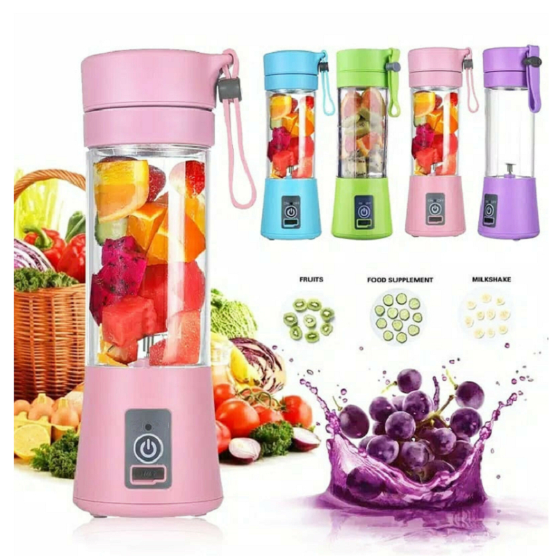 400ml Personal Blender Rechargeable Cordless Blender Cup Portable Mixer  Juicer Cup for Smoothie Milkshake Juice Baby Food Tool