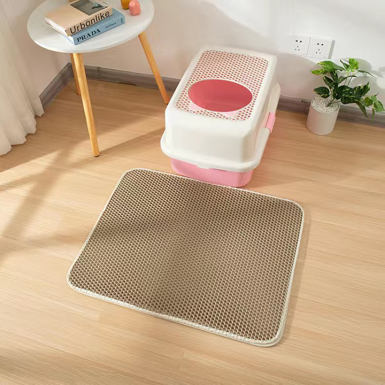 Dropship Cat Litter Mat EVA Honeycomb Double Layer Kitty Litter