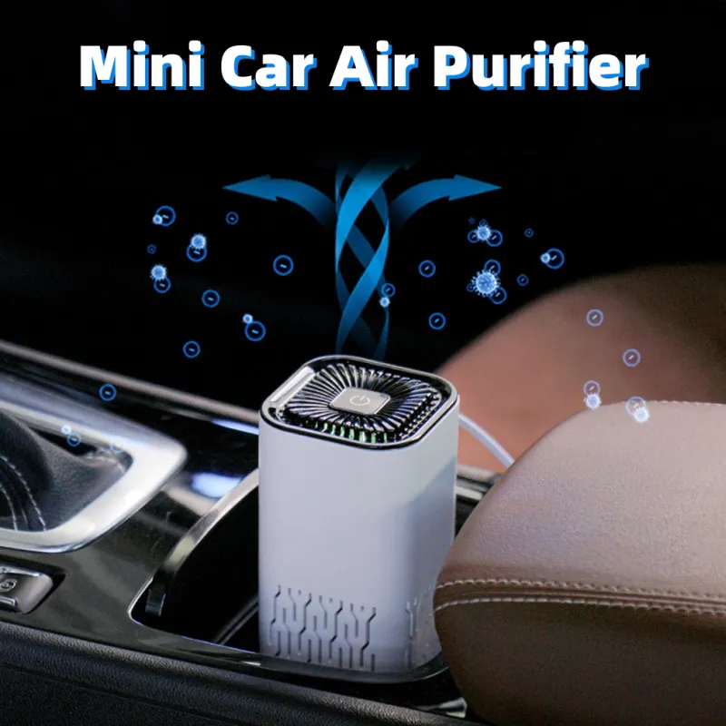 Car Air Purifier Portable Negative Ion Generator Remove