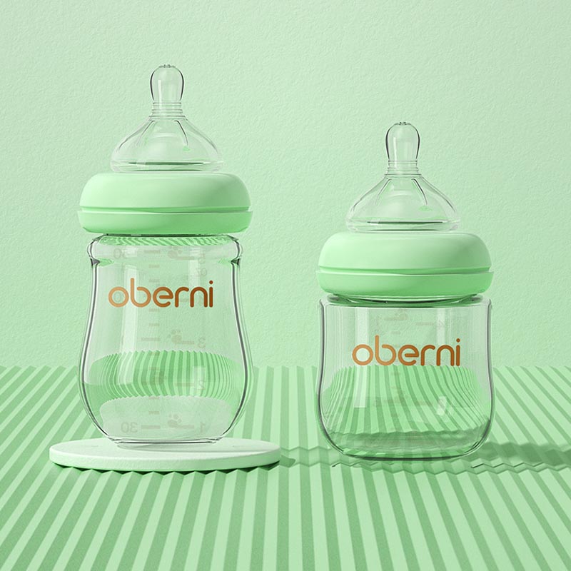 Wide-bore Glass Bottle for Newborns 120/150ML - MAMTASTIC