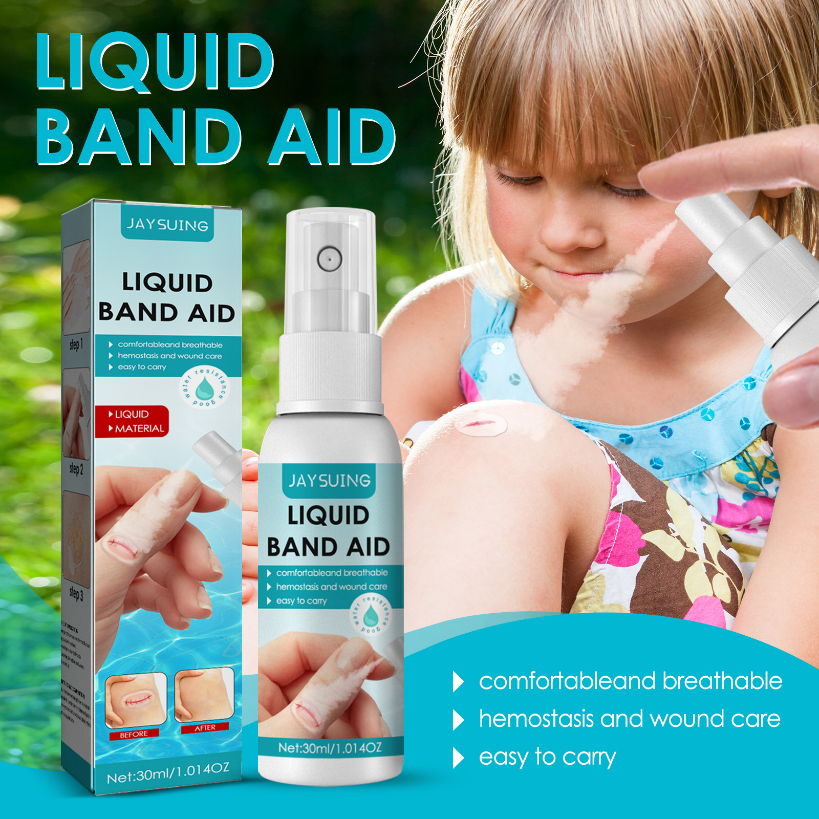 Breathable Waterproof Liquid Bandaid Spray CJdropshipping