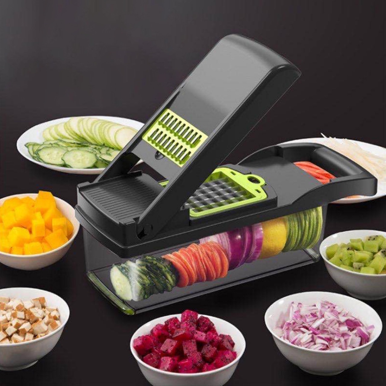 12 In 1 Manual Vegetable Chopper Kitchen Gadgets Food Chopper Onion Cutter  Vegetable Slicer - CJdropshipping