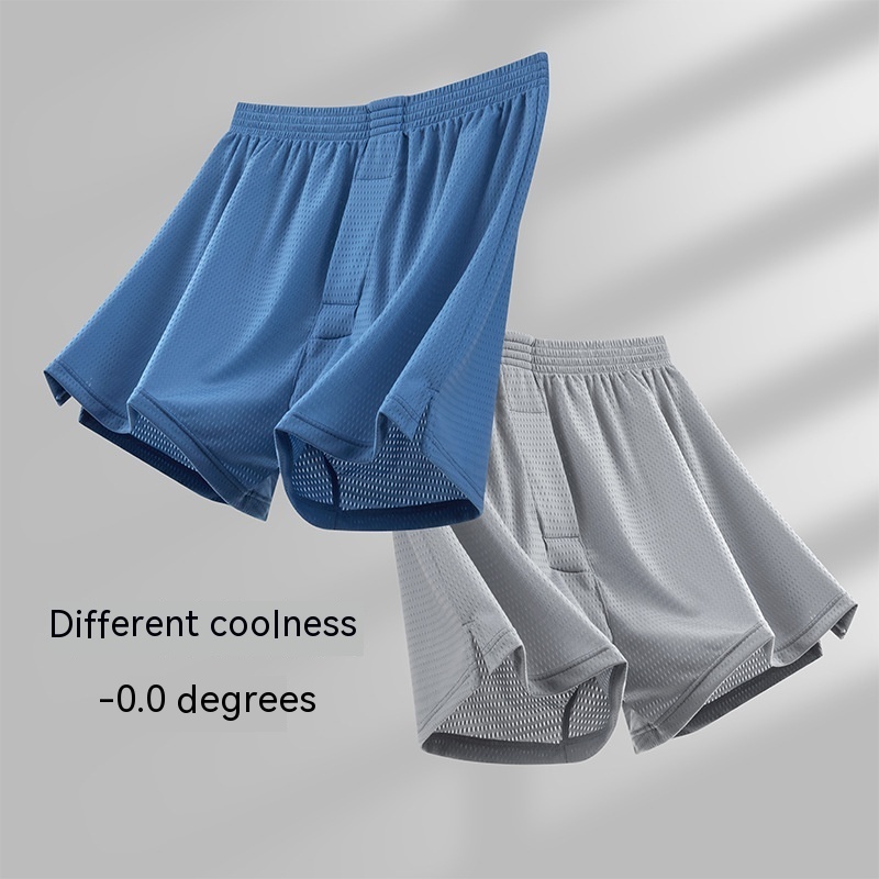 Men's Underwear Ice Silk Mesh Breathable Boxer - CJdropshipping