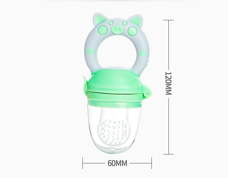 Baby Fruit and Vegetable Supplement Teether with Silicone Nipple - MAMTASTIC