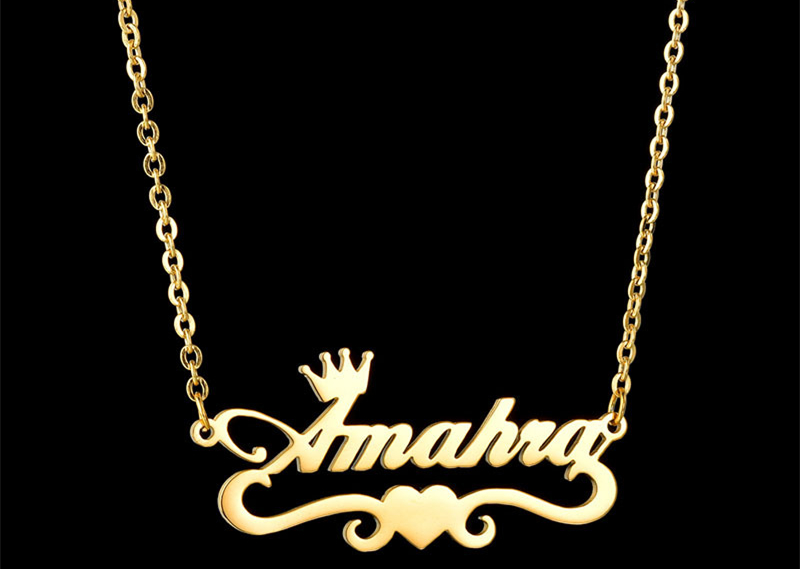 new product creative love english letter clavicle chain