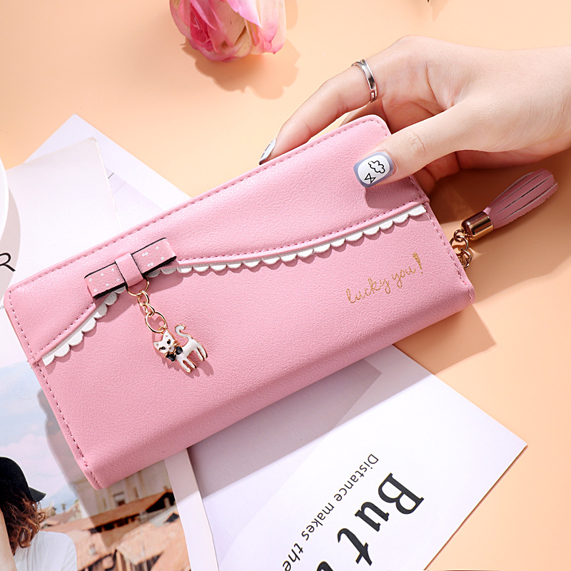 Wide Sliver Beautiful Ladies Small Hand-Held PU Short Wallet Purse with  Card Slot - China Designer Purses and Mini Purses price | Made-in-China.com