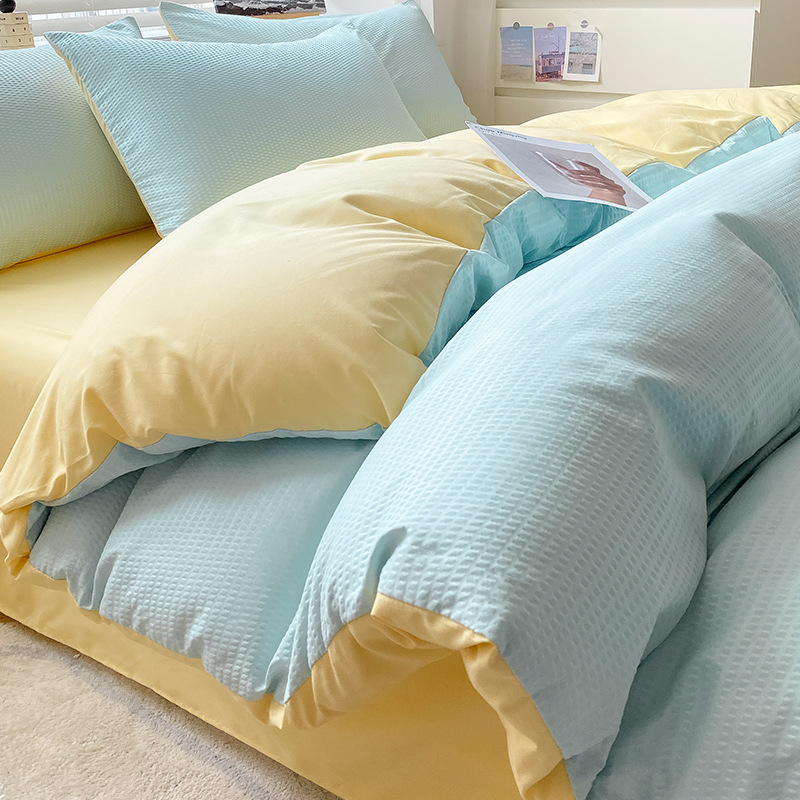 Home Fashion Simple Polished Wool Bed Sheet Cover Set CJdropshipping