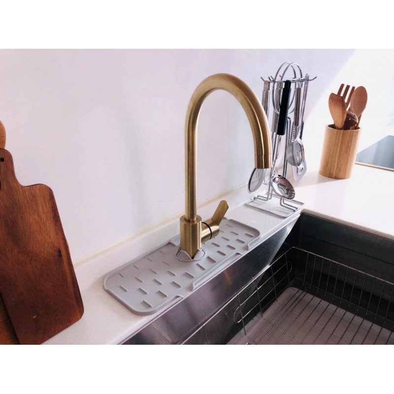 Kitchen Faucet Absorbent Mat Silicone Faucet Sink Splash Guard Countertop  Protector For Bathroom Kitchen Sink Accessories - Specialty Tools -  AliExpress