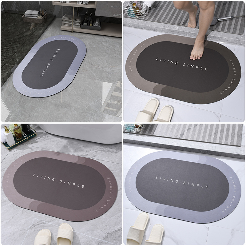 Dropship Diatomite Bathroom Super Absorbent Mat Non-slip Home Kitchen  Toilet Quick Drying Floor Mats Room Doormat Oil Proof Floor Mats to Sell  Online at a Lower Price