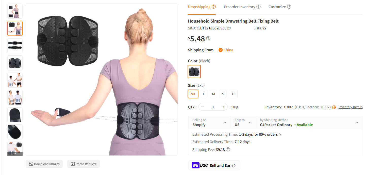 Posture Correcting Waist Support
