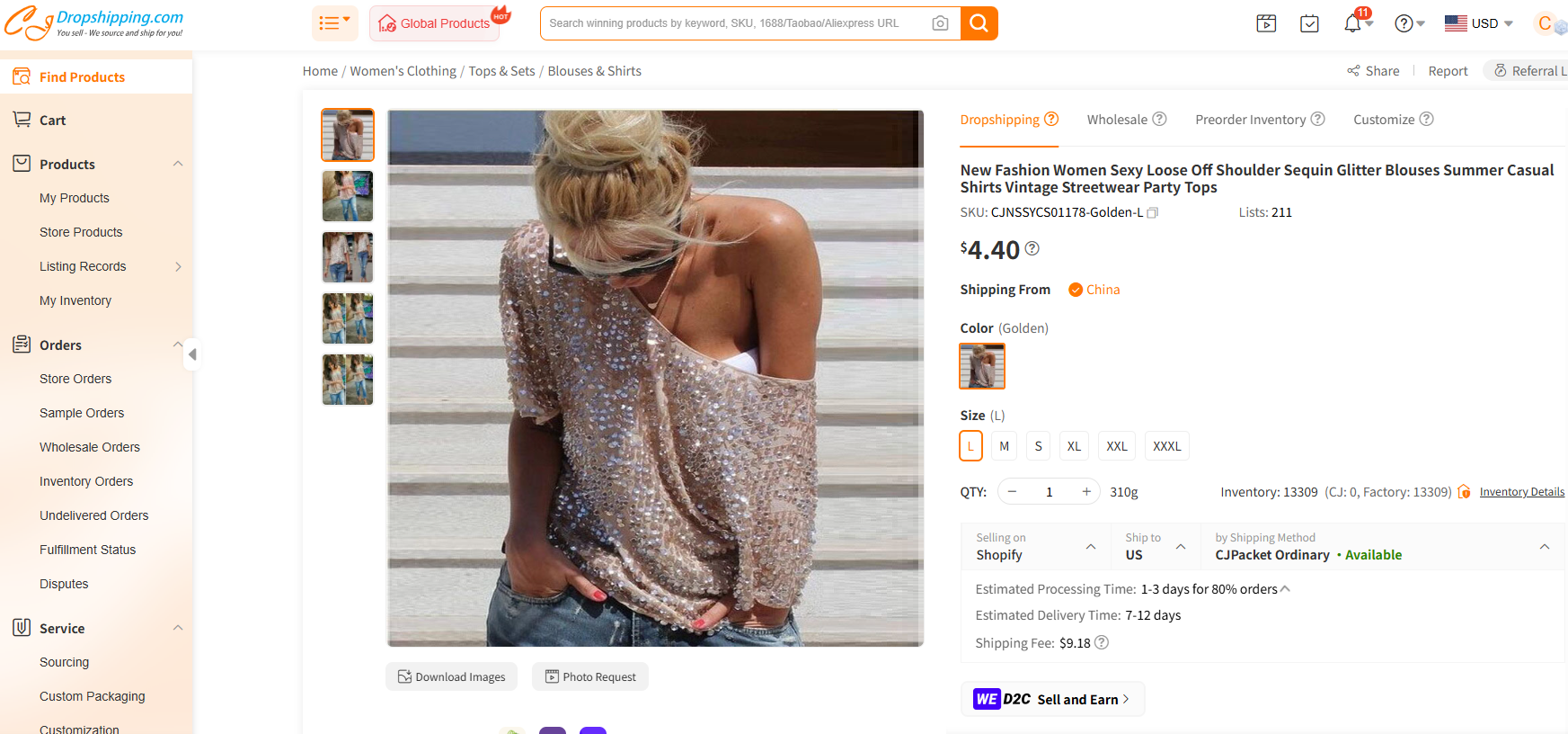 Sequin Party Tops