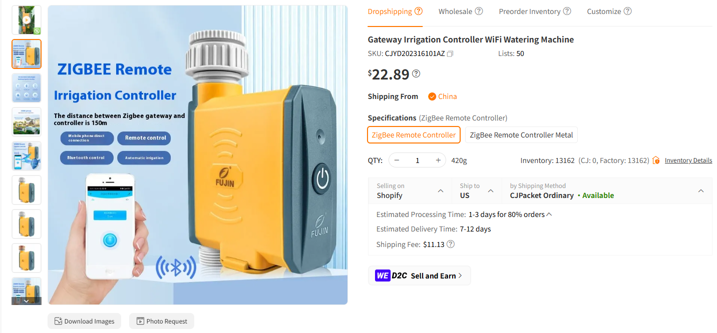 WiFi Smart Water Timer