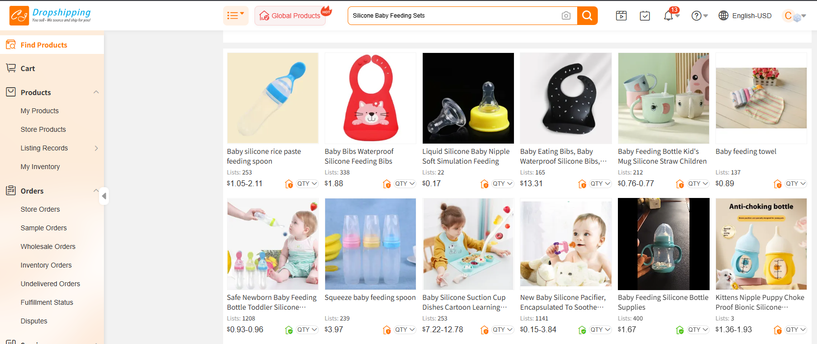 Silicone Baby Feeding Sets