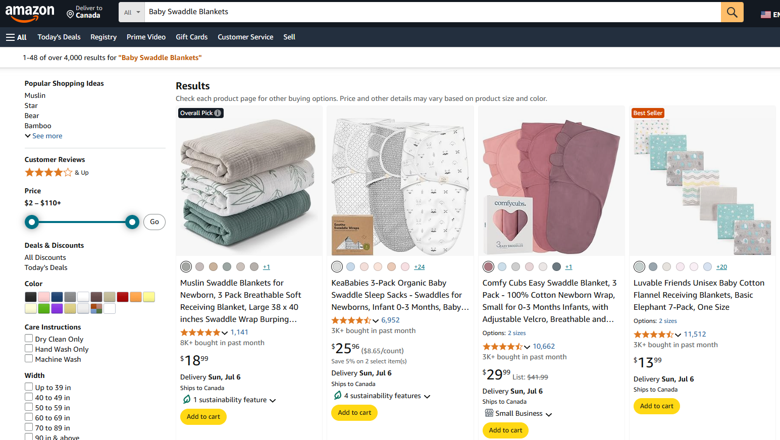 Baby Swaddle Blankets