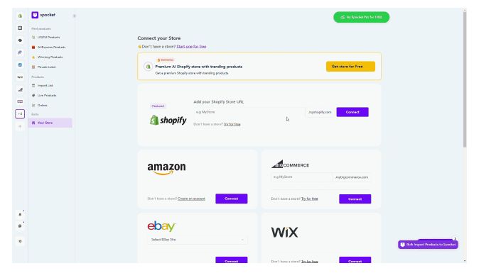 Sign Up and Connect Shopify