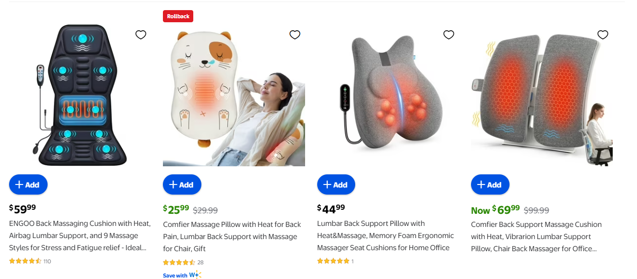 Lumbar Support Massager