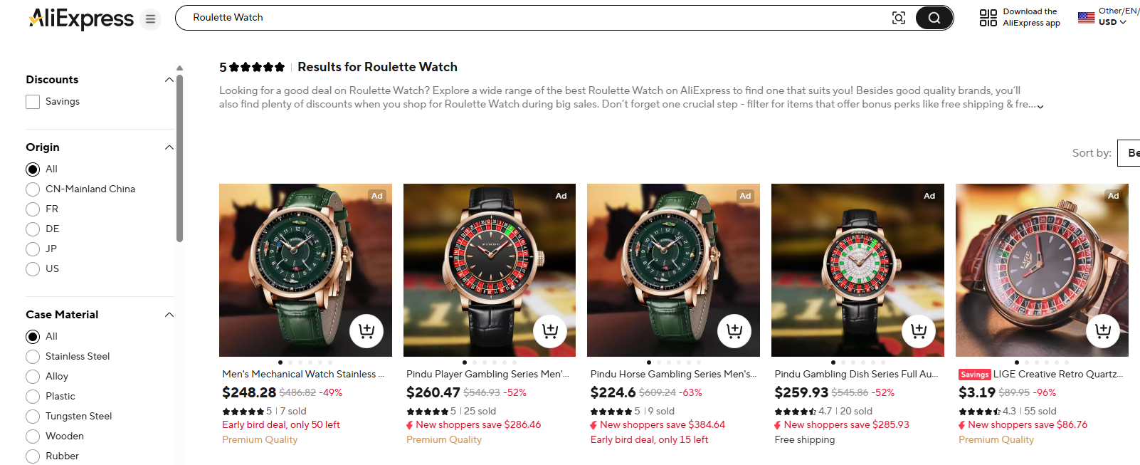 Roulette Watch