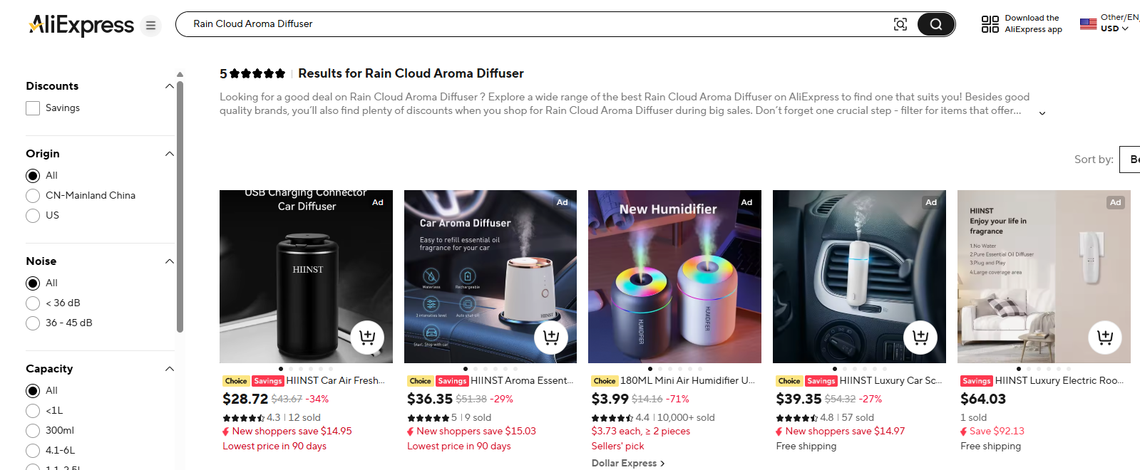 Rain Cloud Aroma Diffuser