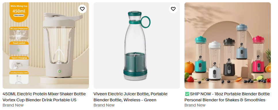 Portable Blender Bottles