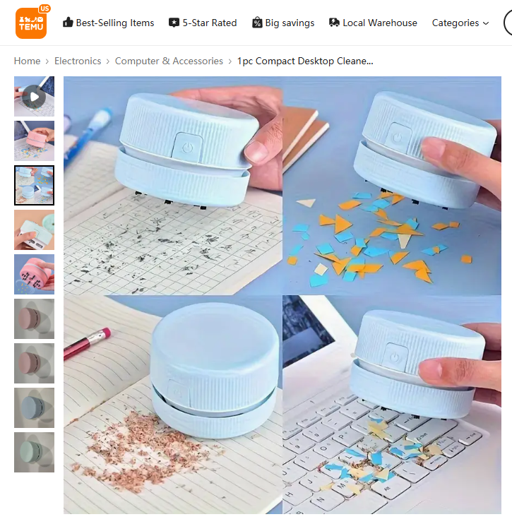 Mini Desktop Vacuum Cleaner