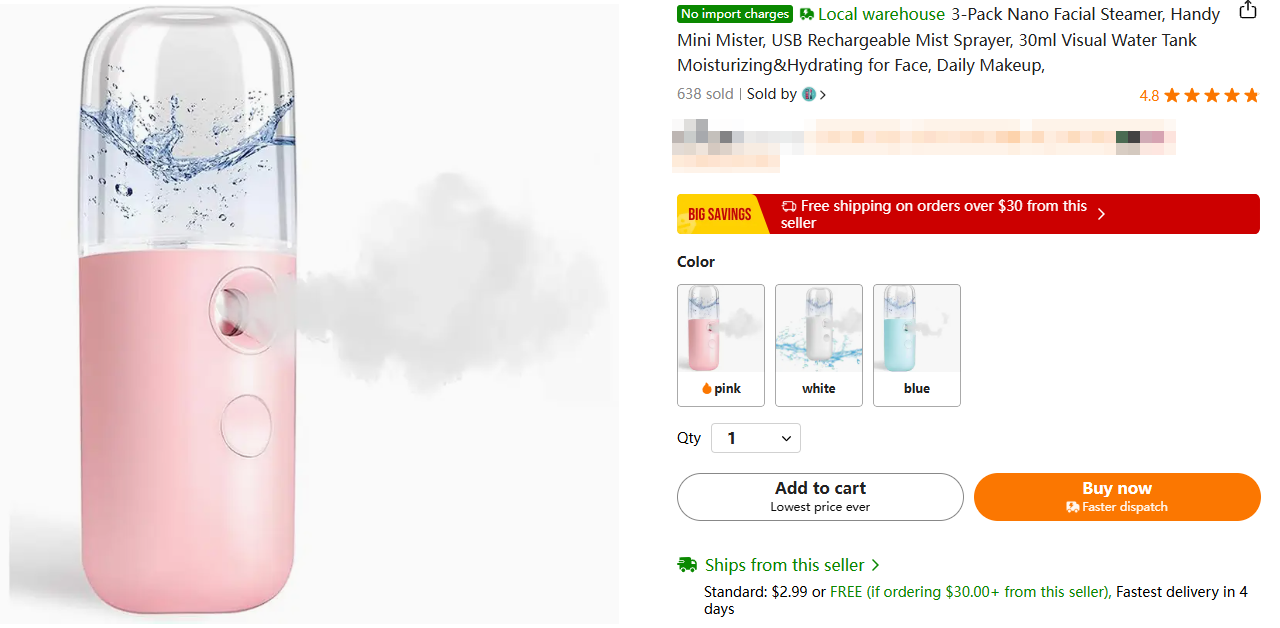 Hydrating Face Mist Sprayers