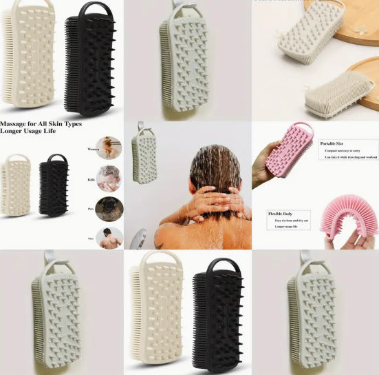 Silicone Body Scrubber (2-in-1 Loofah)