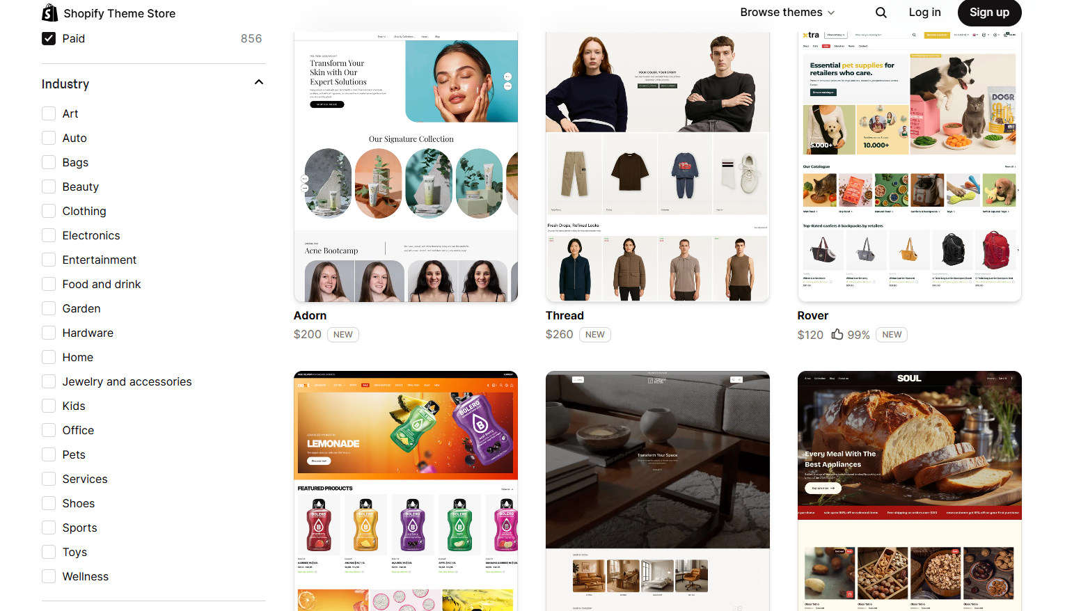 shopify theme