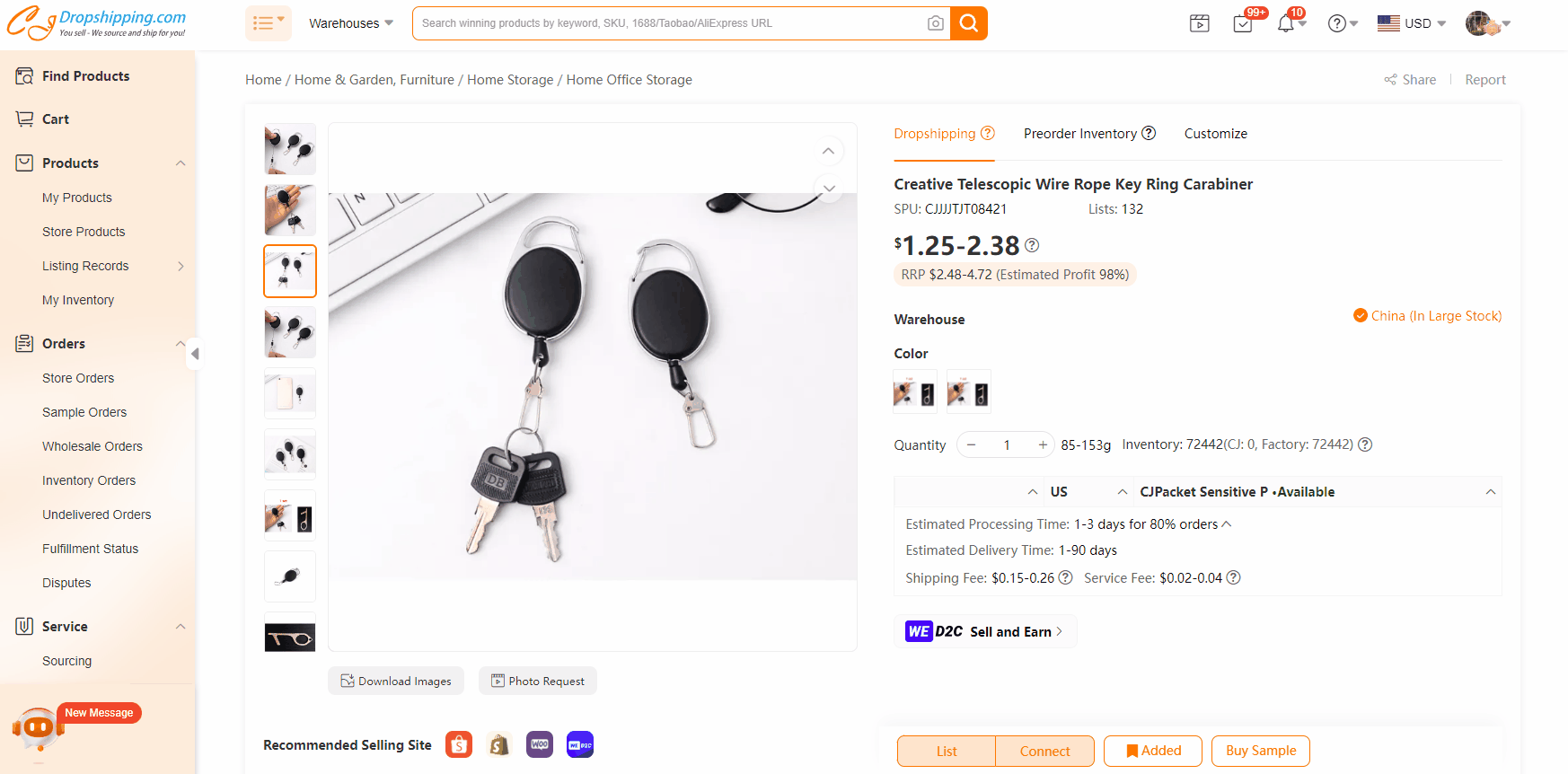 CJ Products to Your Shopify Store