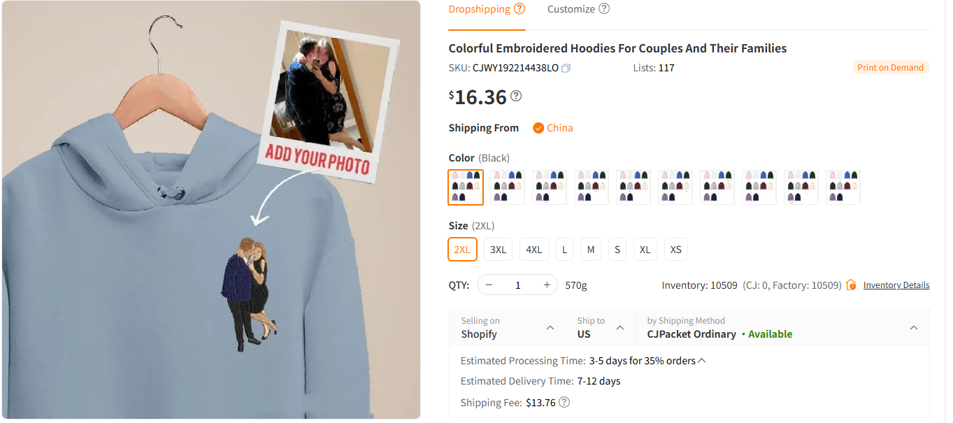 Custom Pet Embroidery Hoodie