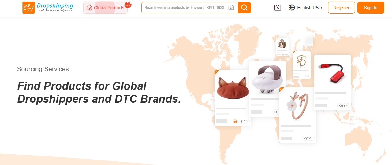 CJdropshipping sourcing agents