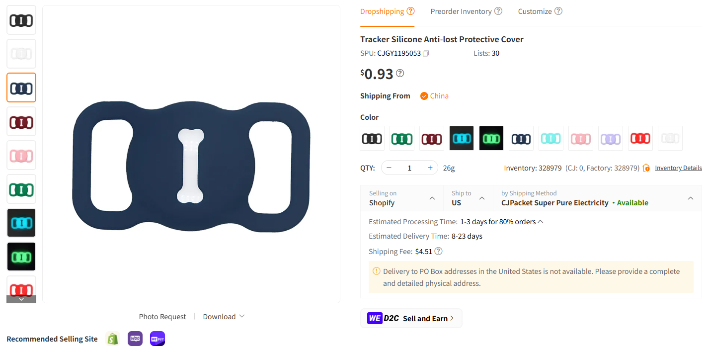 Pet Tracking AirTag Holder