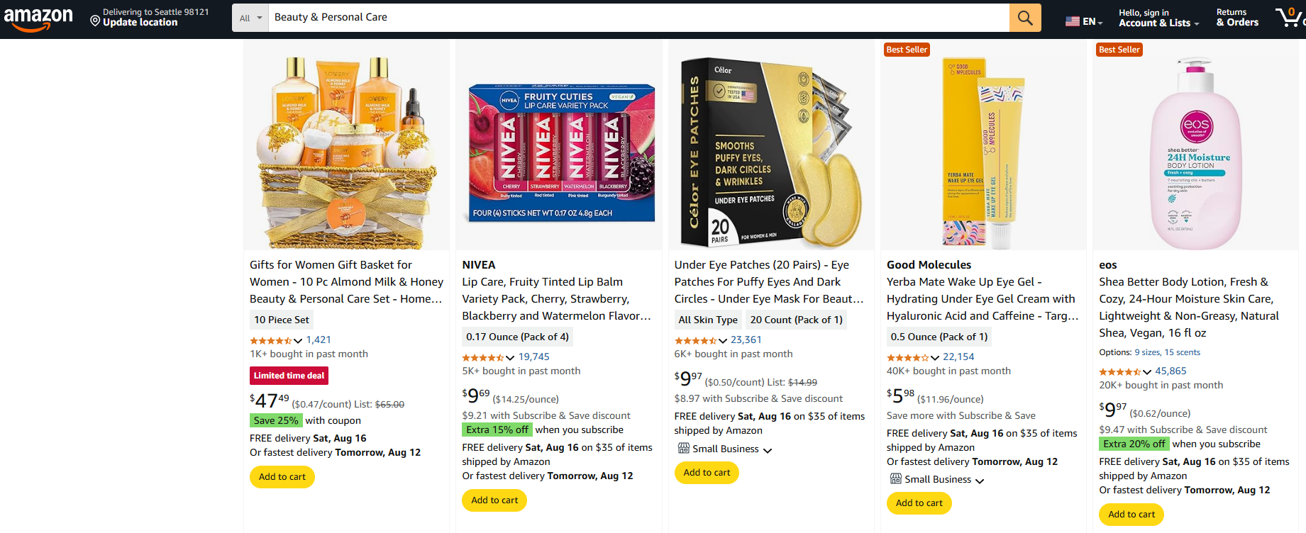 Beauty & Personal Care