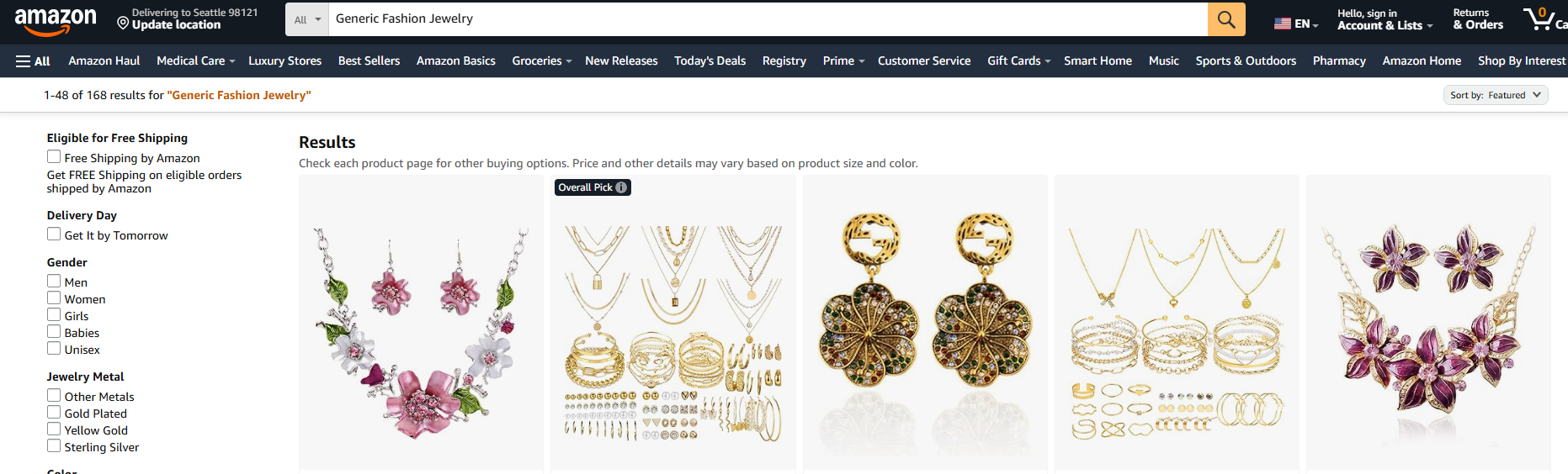 Generic Fashion Jewelry