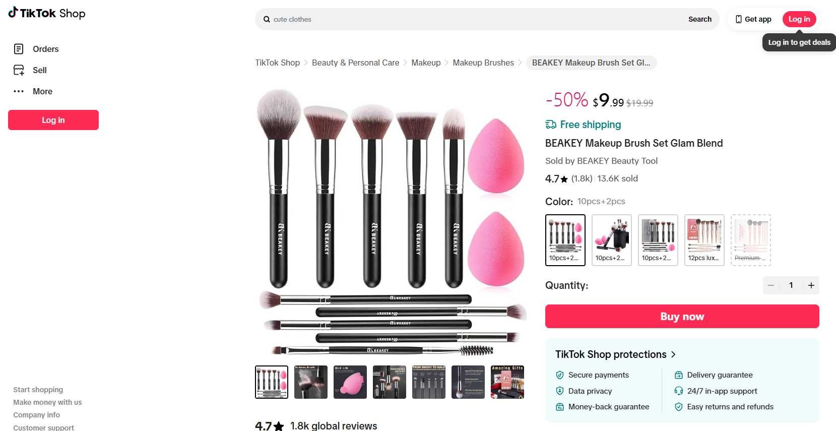 Makeup Brush Set