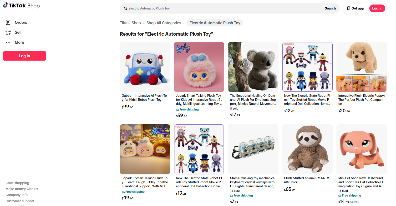 Electric Automatic Plush Toy