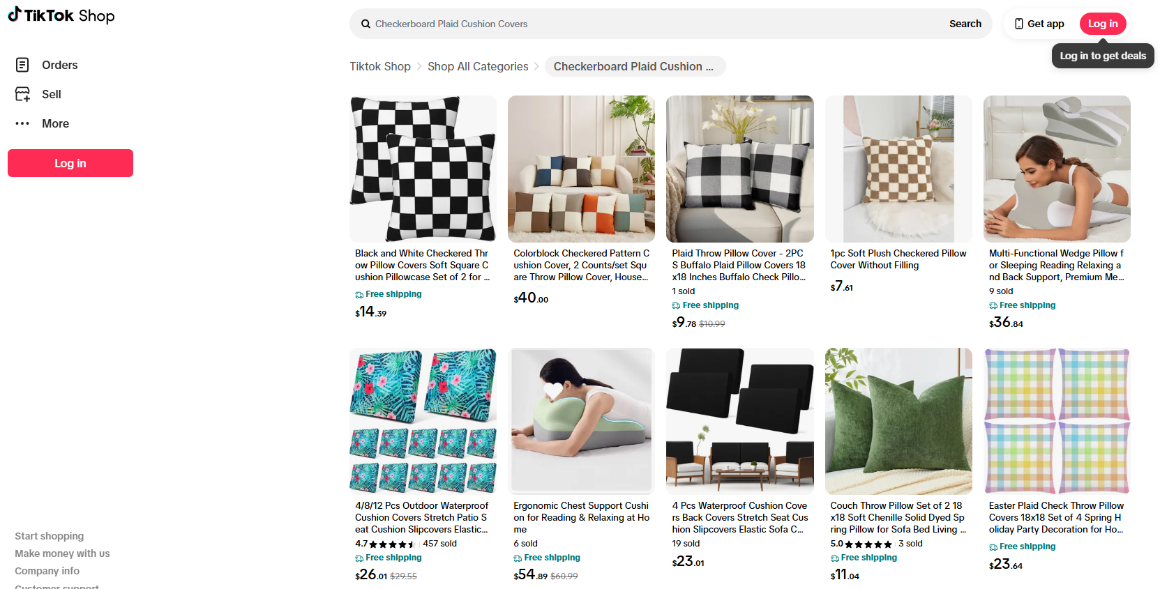 Checkerboard Plaid Cushion Covers