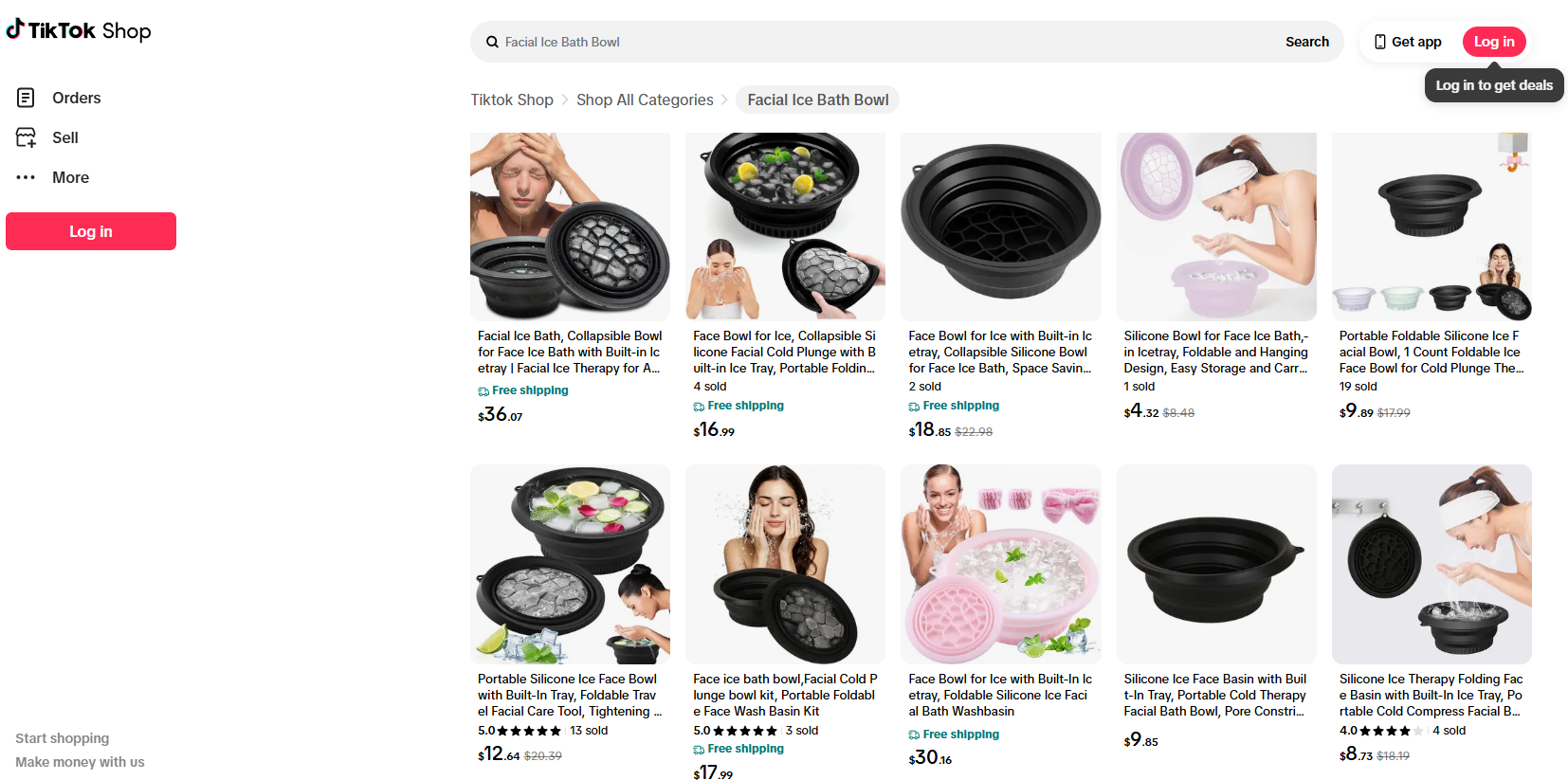 Facial Ice Bath Bowl