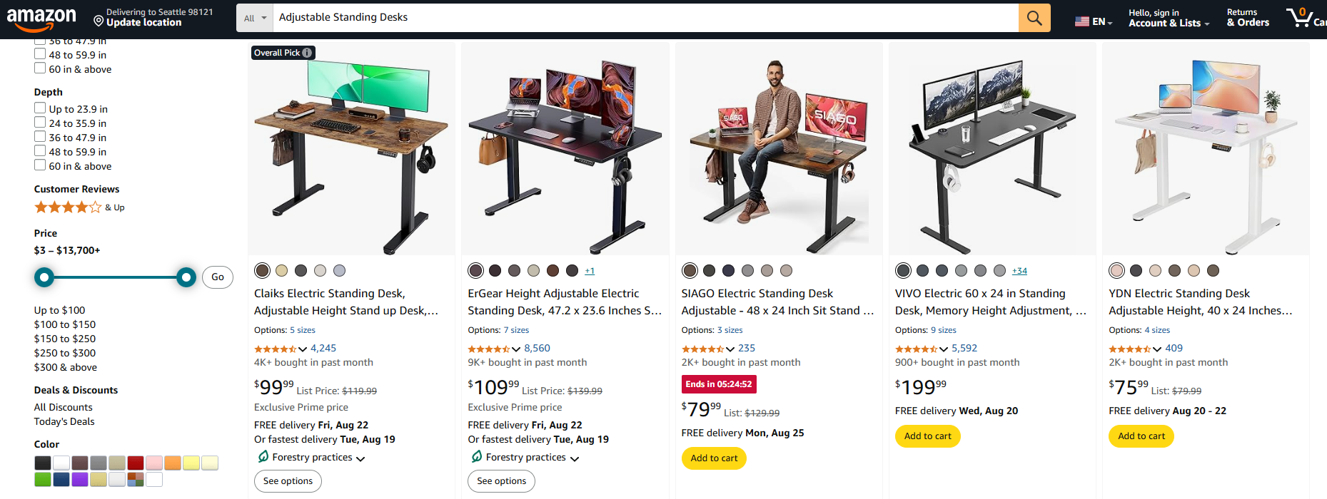 Adjustable Standing Desks