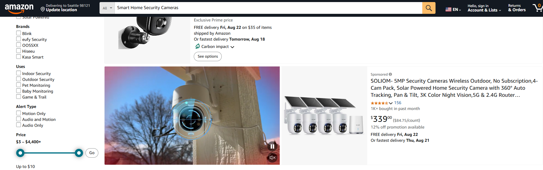 Smart Home Security Cameras