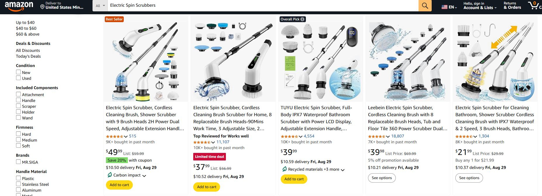 Electric Spin Scrubbers