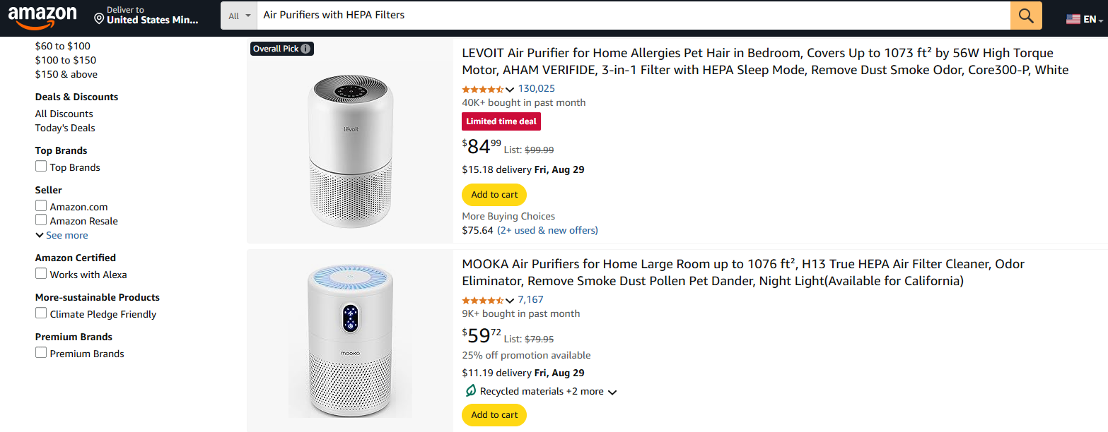 Air Purifiers with HEPA Filters